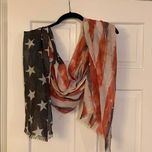 America flag scarf or wrap. Large. Never worn.